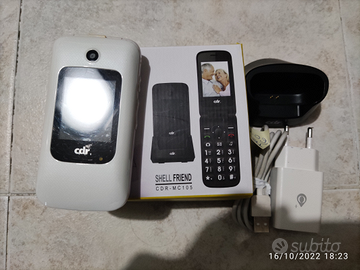 Cellulare CDR Shell Friend CDR-MC105 bianco