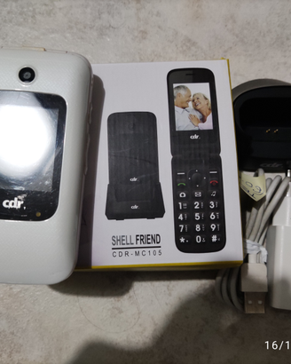 Cellulare CDR Shell Friend CDR-MC105 bianco