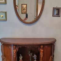 Credenza Servante vittoriana inglese  + specchio