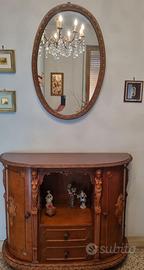 Credenza Servante vittoriana inglese  + specchio