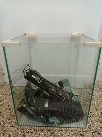 Acquario Zolux, cubo da 24 litri con accessori