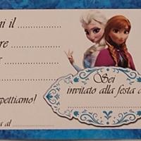 31 inviti in cartoncino alle feste di Frozen