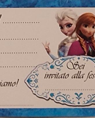 31 inviti in cartoncino alle feste di Frozen