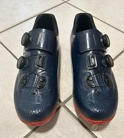 Scarpe ciclismo Shimano RC7 rosso/blu taglia 44