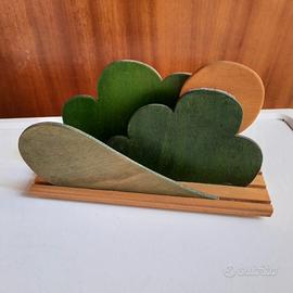 Portacarte in legno artigianale