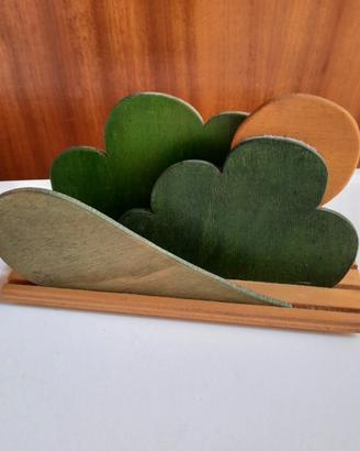 Portacarte in legno artigianale