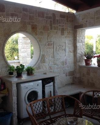 Rivestimento con pietra squadrata