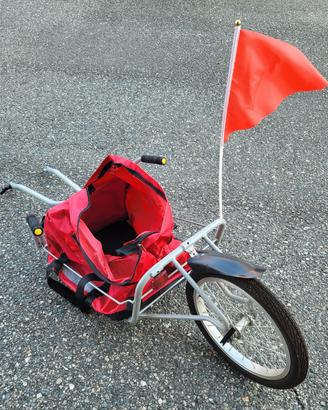 Rimorchio per bicicletta VidaXL