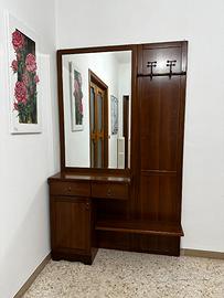 Mobile ingresso con specchio e appendiabiti