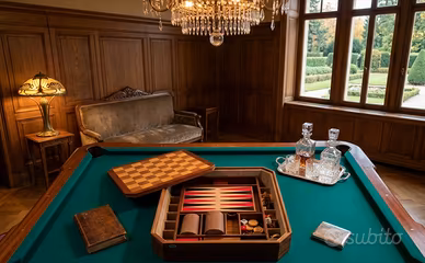 daVILLAveneta900setGIOCOtavoloBACKGAMMON/DAMAvinta