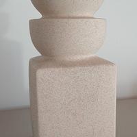 Vaso decorativo ceramica effetto sabbia.