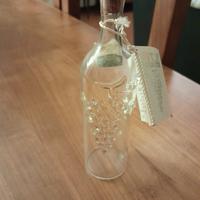 Bottiglietta vintage in vetro soffiato 