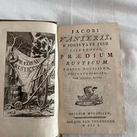 Libro antico "Praedium Rusticum" del 1750