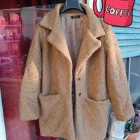 Teddy coat, taglia unica, made in Italy 