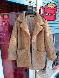 Teddy coat, taglia unica, made in Italy 