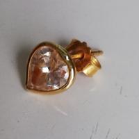 Orecchino oro 18 kt a cuore
