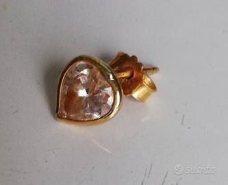 Orecchino oro 18 kt a cuore