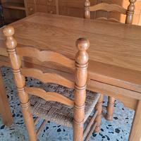 Tavolo in rovere massello + 6 sedie