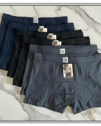 Set da 6 boxer uomo cotone 2XL