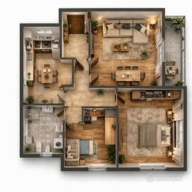 Trilocale con spese minime disponibile