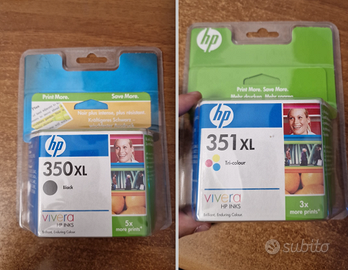 Cartucce stampante inkjet HP 350 XL + 351 XL nuove