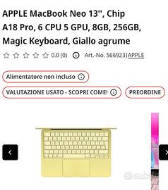 NUOVO MAC -LEGGERE DESCRIZIONE (prezzo < al nuovo)