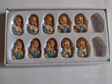 👼 10 Angioletti Magnetici in Resina Ceramica – Do