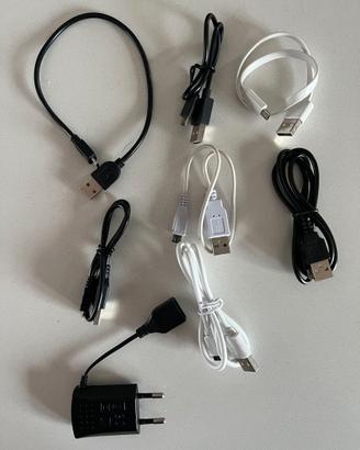 Cavi (x8) usb micro + caricabatteria usb