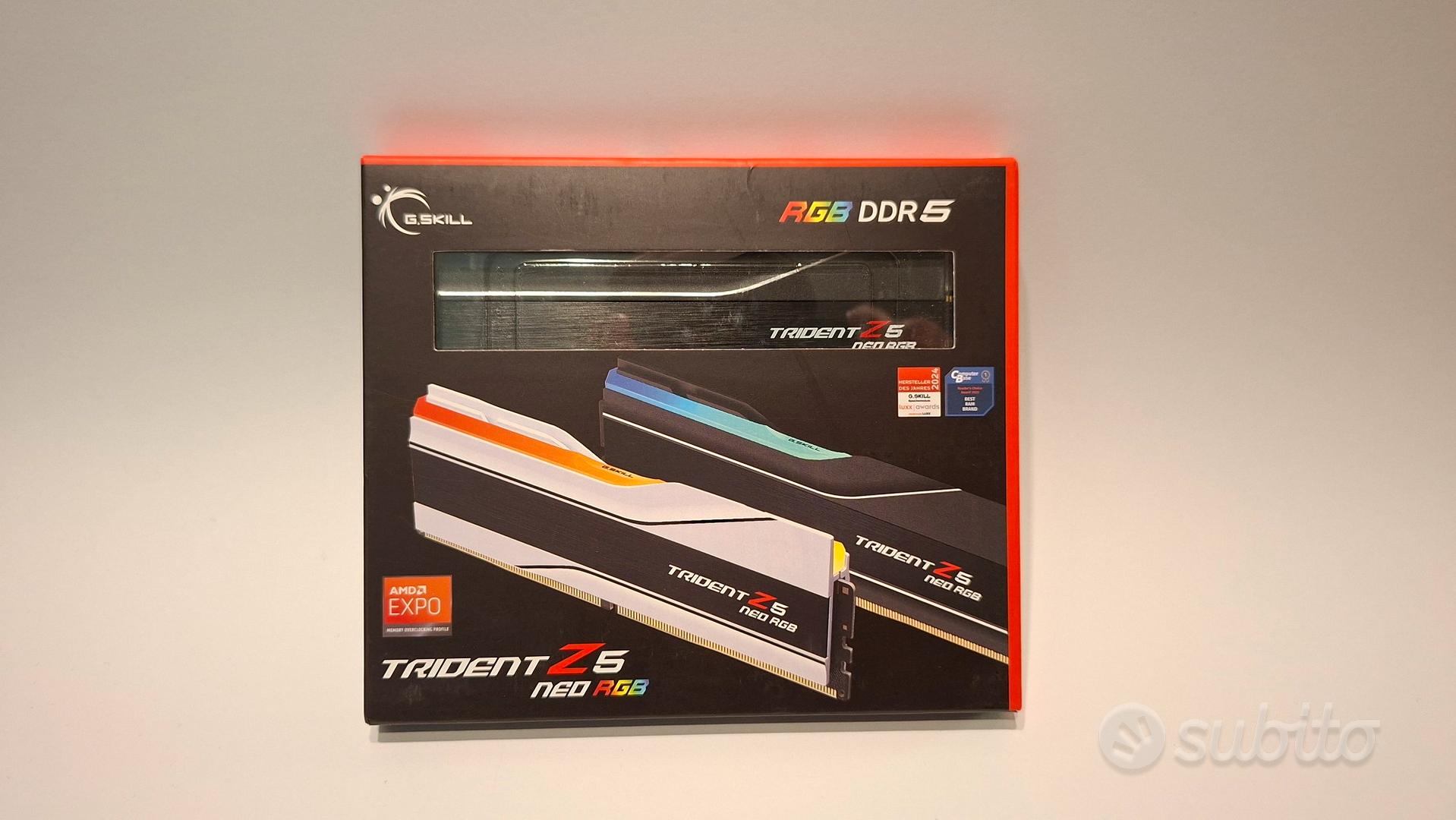 NUOVA RAM DDR5 TRIDENT Z5 NEO RGB 2×32gb AMD - Informatica In vendita a ...