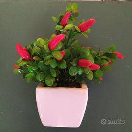 Vasetto peperoncino finto