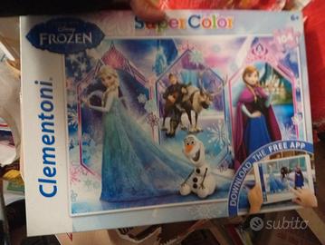set 3 puzzle di frozen