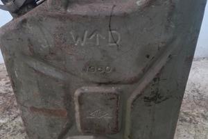 Tanica gasolio storica metallo 1950