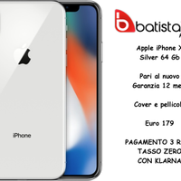 Apple iPhone X Silver 64 Gb