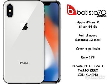 Apple iPhone X Silver 64 Gb