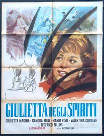 GIULIETTA DEGLI SPIRITI MANIFESTO CINEMA ORIGINALE