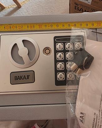 Cassaforte BAKAJI Nuovo Con Codice e Chiave
