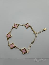 Bracciale Donna a forma di quadrifoglio.