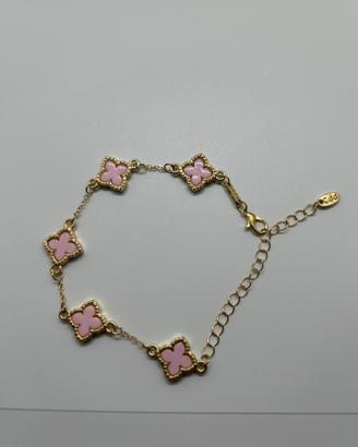 Bracciale Donna a forma di quadrifoglio.