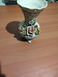 vaso di porcellana Capodimonte 