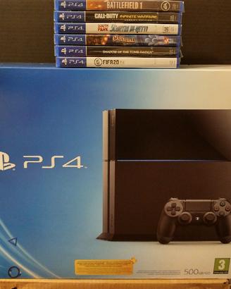 Console Sony Ps4 usata + 6 giochi