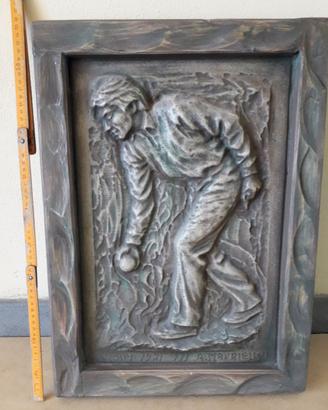 Quadro bassorilievo su marmo