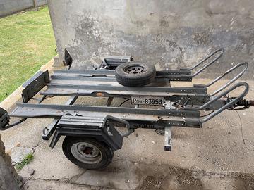 Rimorchio portamoto ellebi