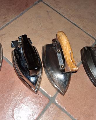 4 ferri da stiro vintage 