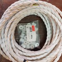 treccia tripolare 1,5 ricoperta in tessuto retró