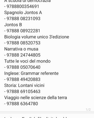 libri scolastici usati Liceo 