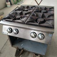 cucina 4 fuochi professionale a gas da 45Kw