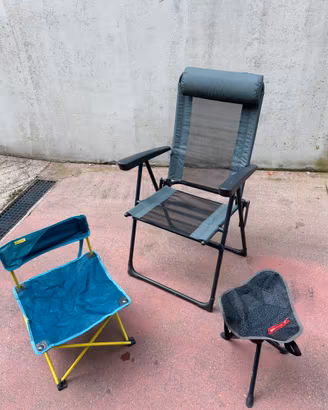 Campeggio 3 sedie QUECHUA