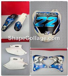 KIT PLASTICHE YAMAHA YZF 250 2001 2002 YZ F WR F