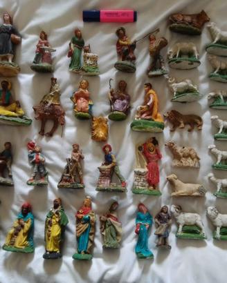 Rarissimo presepe popolare in gesso degli anni 194