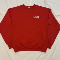 Felpa Vintage Fruit of the Loom rossa workwear